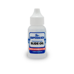 Superslick Trombone Slide Oil, Light Viscosity, Dropper Tip and Cap – 1.2 oz